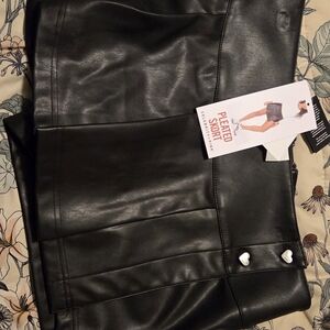 Celebrity Pink Black Pleated Mini Skirt